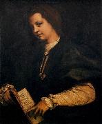 Andrea del Sarto Portrait of a Lady with a Book France oil painting artist